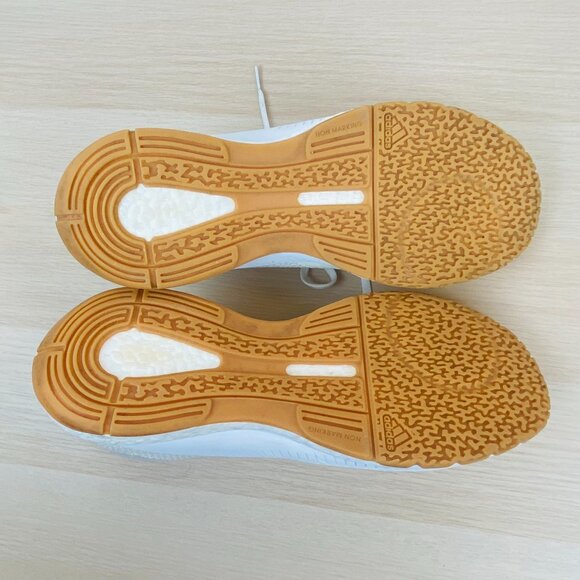 Adidas Crazyflight x3 Mid Volleyball White Ivory Shoe, Size Women 13 / Men 12 - Picture 9 of 16